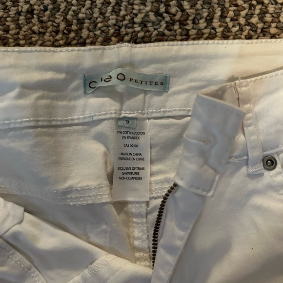 Cleo White Straight Leg Jeans Women's Size 10 - Picture 7 of 9